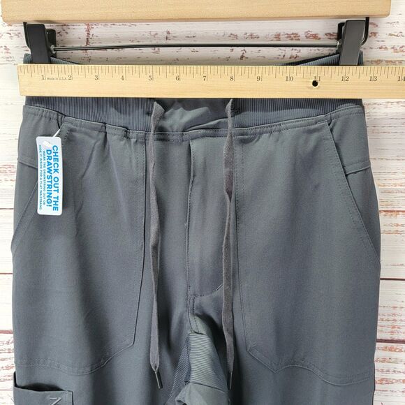 Zavate Mens Jogger Pant Size XS Pewter Scrub Medical Workwear Stretch NWT - Picture 6 of 12